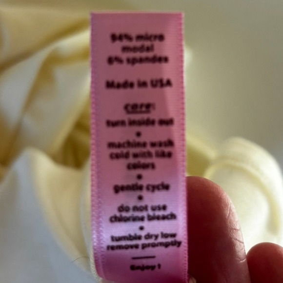 necessities Essential Tee Tank Top Womens Size L Eggshell Cream NEW Basic Layer - Picture 5 of 5